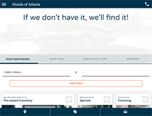 Tablet Screenshot of hondaofatlanta.com